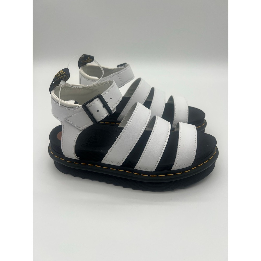 Dr Martens Leather Platform Sandals Womens 8 White
Blaire Quad Strap